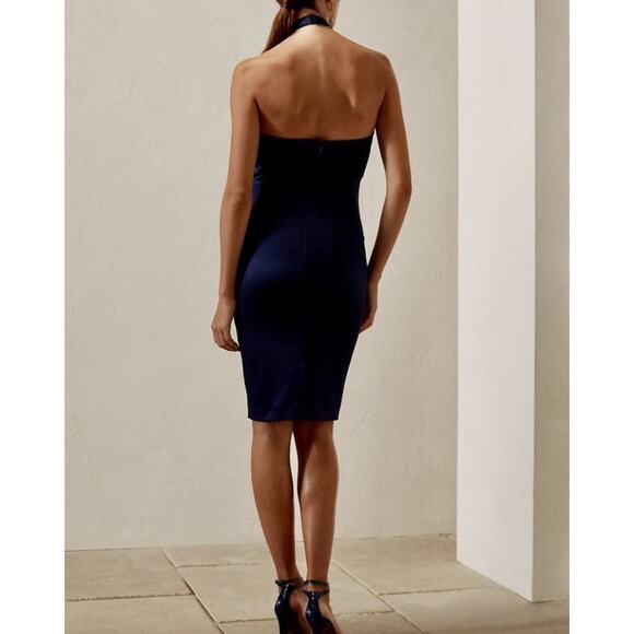 Ralph Lauren Collection Purple Label Silk Halter Midi Dress Cocktail Formal 2 - Picture 4 of 14